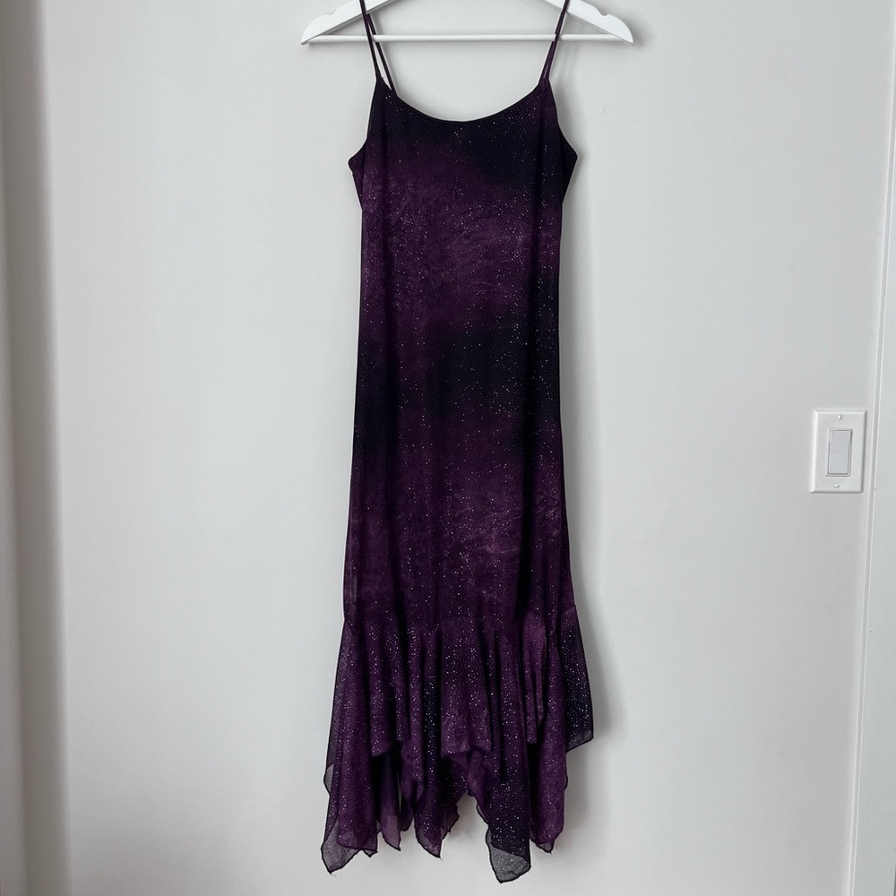 90s Purple Spaghetti Strap Dress